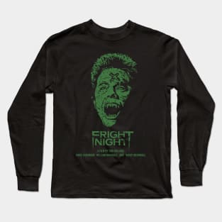 Fear and horror in a Vampire Fright Night Long Sleeve T-Shirt